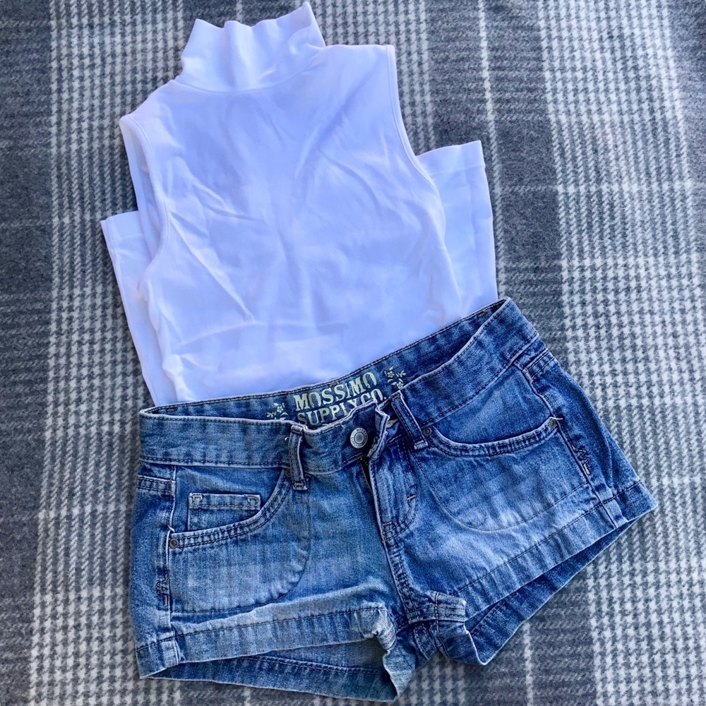 EUC Mossimo denim jean shorts ~ size 1